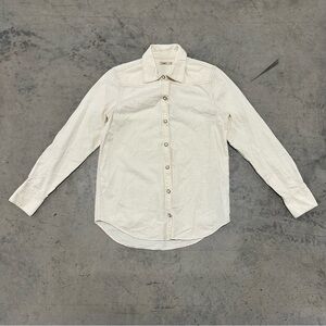 Faherty Out West Shirt ivory western pearl snap shirt Women’s Sz S